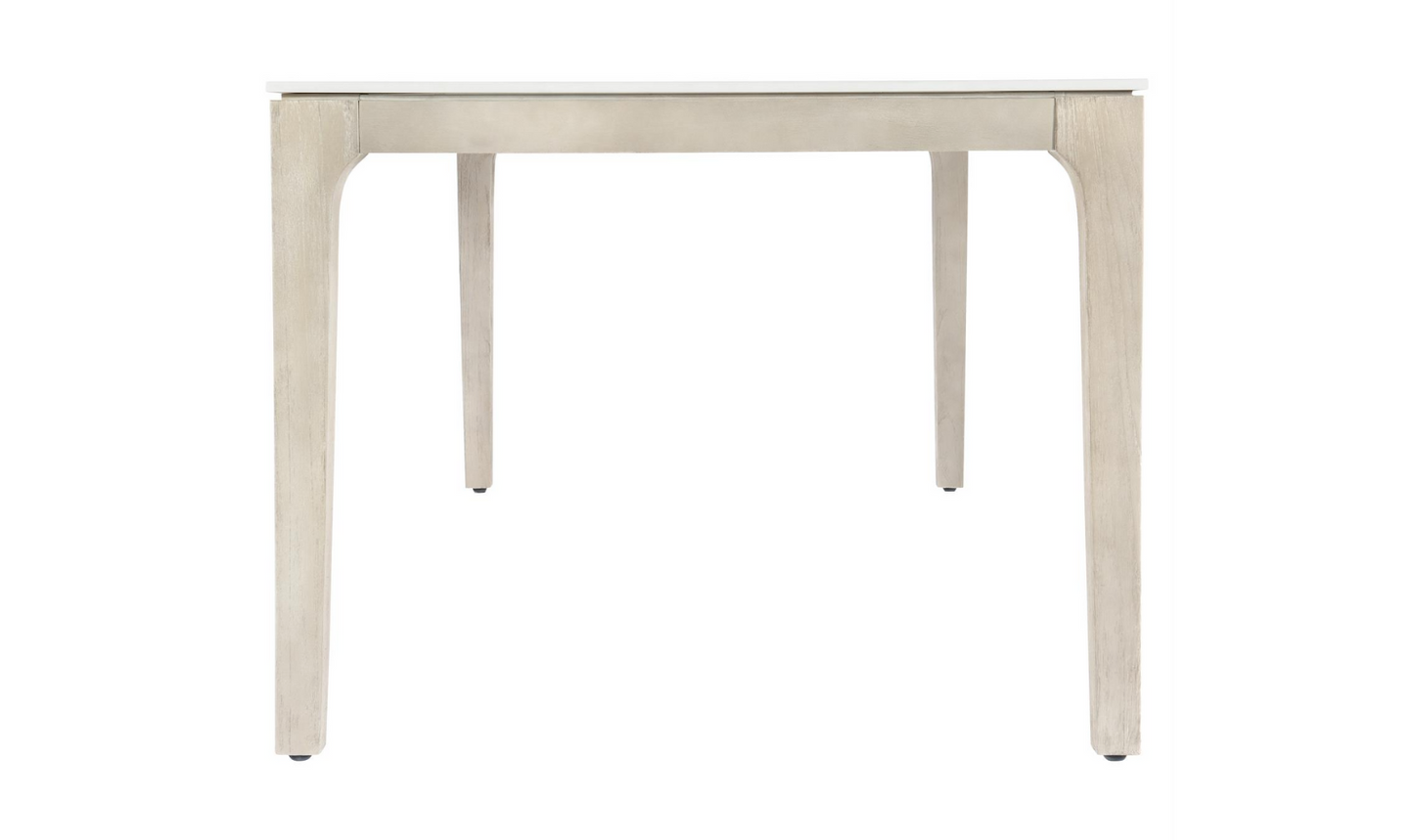 Bernhardt Marbella 6-Seater Matte Shell White Rectangle Dining Table