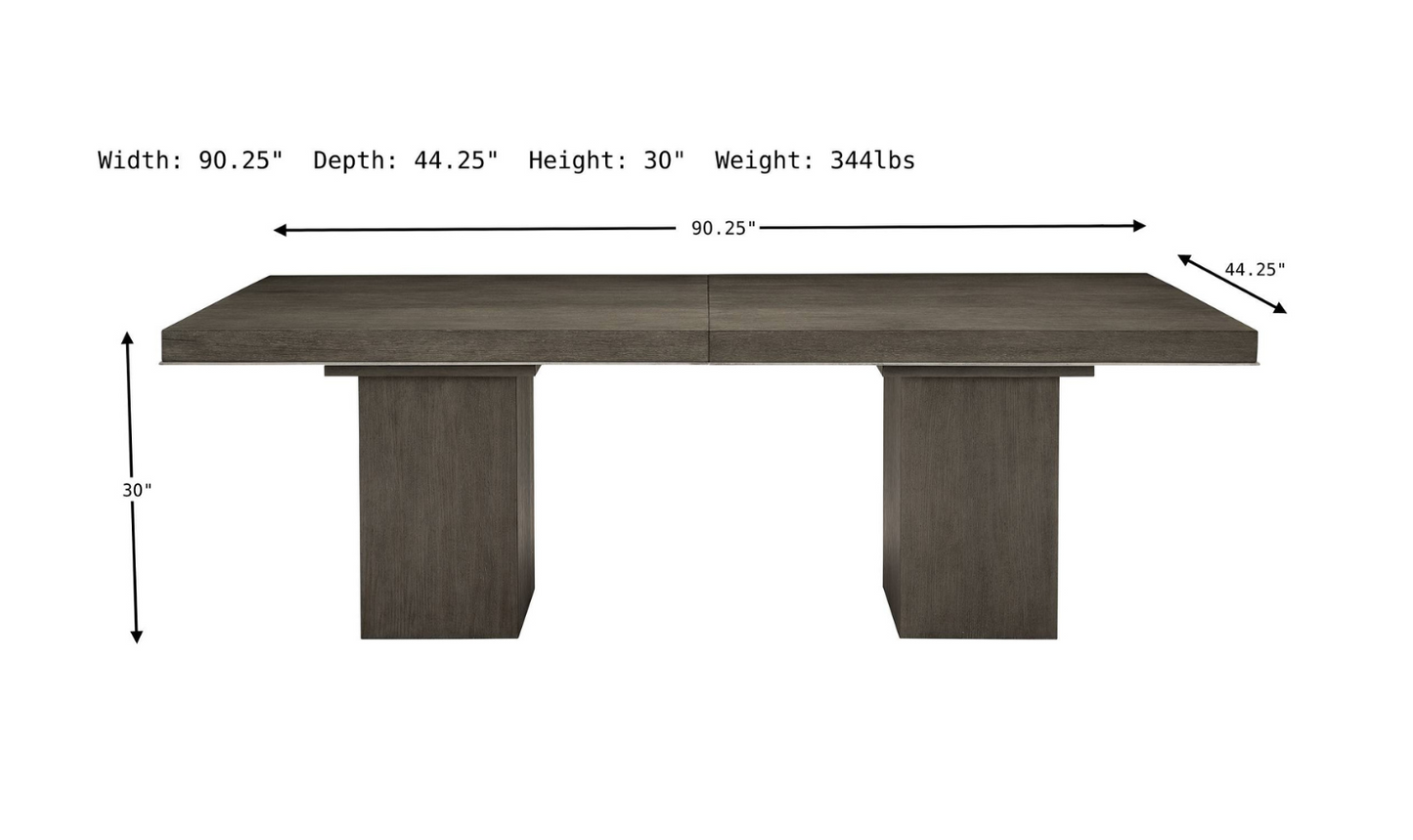 Bernhardt Linea Extendable Rectangular Wooden Dining Table