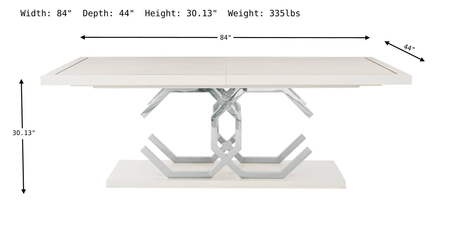 Bernhardt Silhouette Rectangular Dining Table with Adjustable Glides