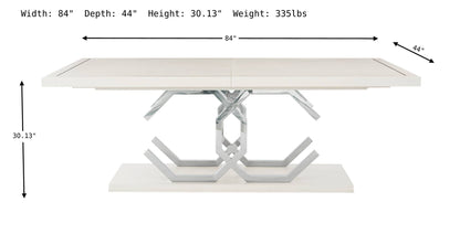 Bernhardt Silhouette Rectangular Dining Table with Adjustable Glides