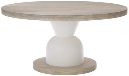 Bernhardt Solaria Round Dining Table with Adjustable glides